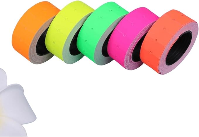 10 Rolls Price Labels for MX-5500 Price Gun Stickers 4000pcs Pink Price Gun Labels for Retail Shop Office Pricemarker Labels