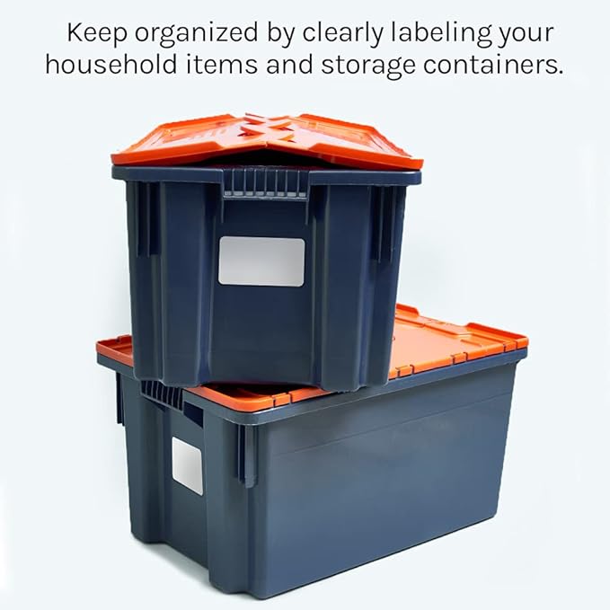 Premium Label Supply White Sticker Half Sheet Labels – 8.5" x 5.5" – Laser/Inkjet Compatible – (2 per Sheet), 25 Sheets - 50 Total Adhesive Labels
