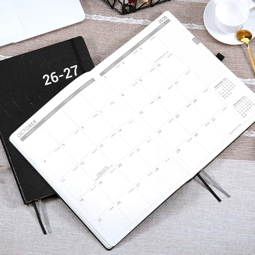 2026-2027 Planner - Weekly & Monthly Planner 2026-2027 with Pen Loop, to Achieve Your Goals & Improve Productivity, July 2026 - June 2027, Thick Paper, Inner Pocket, 8.5" x 11" - Black