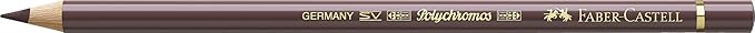 Faber-Castell Polychromos Artists' Single Pencil - Colour 176 Van Dyck Brown