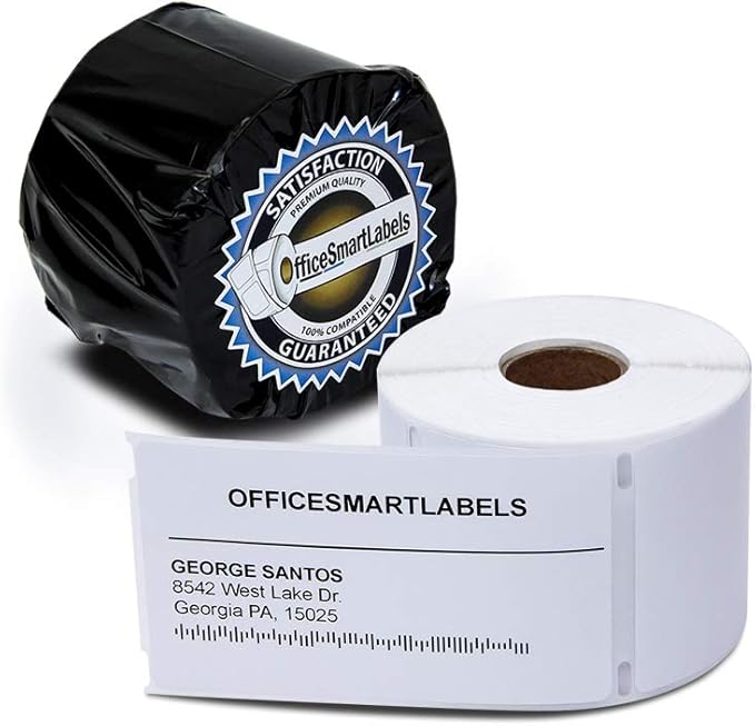 Mailing Labels, Compatible with 30256 Labels (2-5/16 x 4 inch) Shipping Labels (1 Roll / 300 Per Roll)