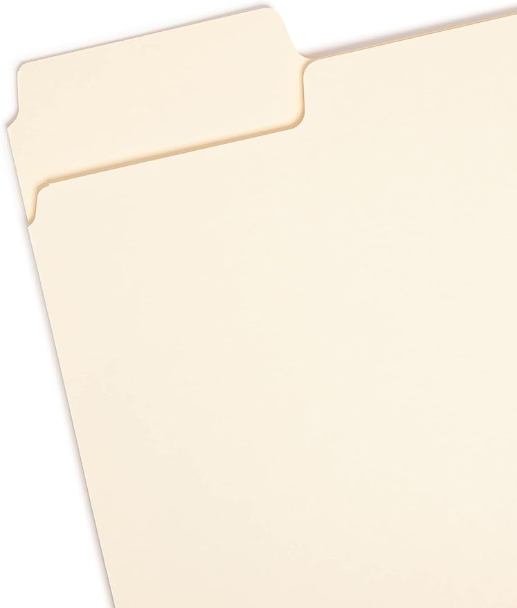Smead SuperTab File Folder, Oversized 1/3-Cut Tab, Letter Size, Manila, 24 Per Pack (11920)