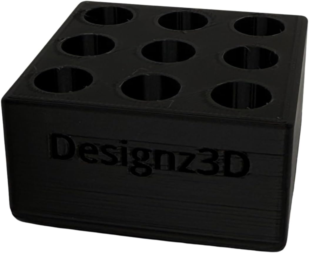 Desk Organizer for 510 Cartridges, Pens and Pencils - 9 Spaces (Black)
