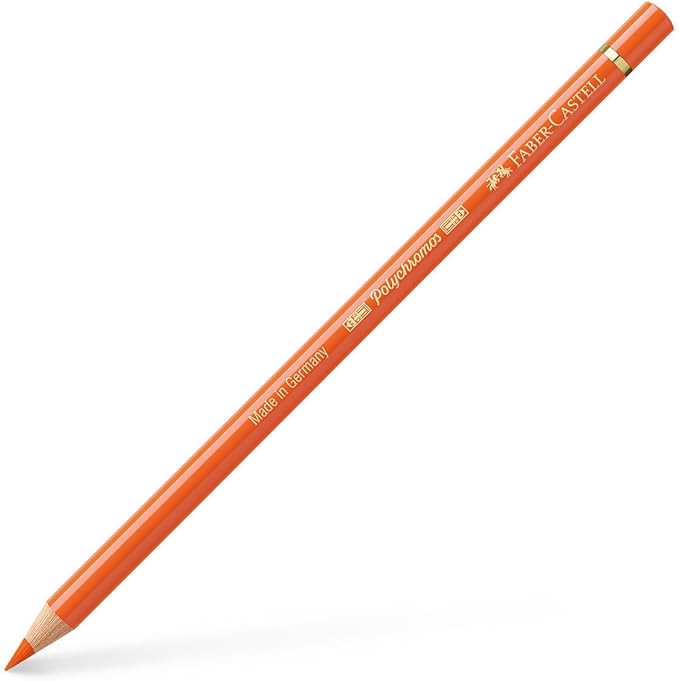 Faber-Castell Polychromos Artists' Single Pencil - Colour 113 Orange Glaze