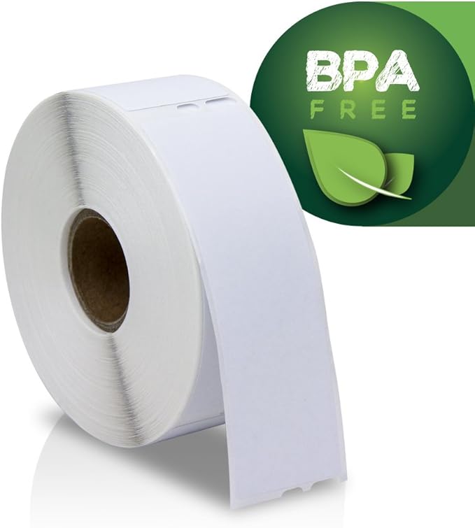 OfficeSmartLabels 1-1/8 x 3-1/2 inch Address Labels, Compatible with 30252 Labels (4 Rolls / 350 Labels Per Roll)