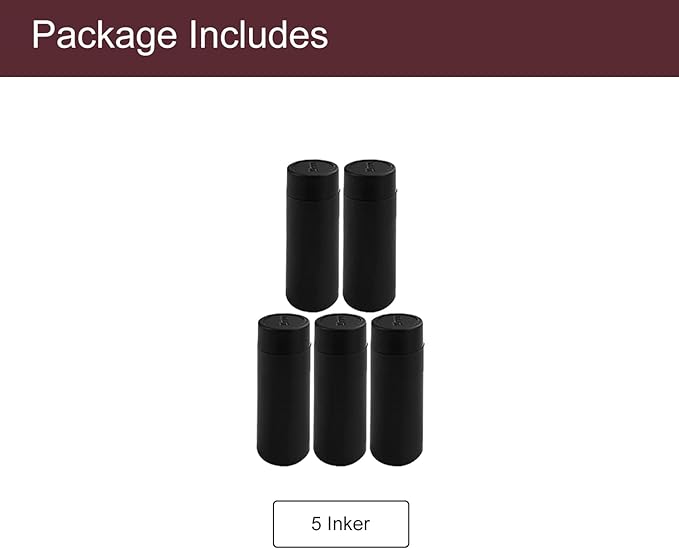 Motex Inkers Ink Rollers, Fits Motex MX-2316 2 Line Price Gun (5 Rolls)