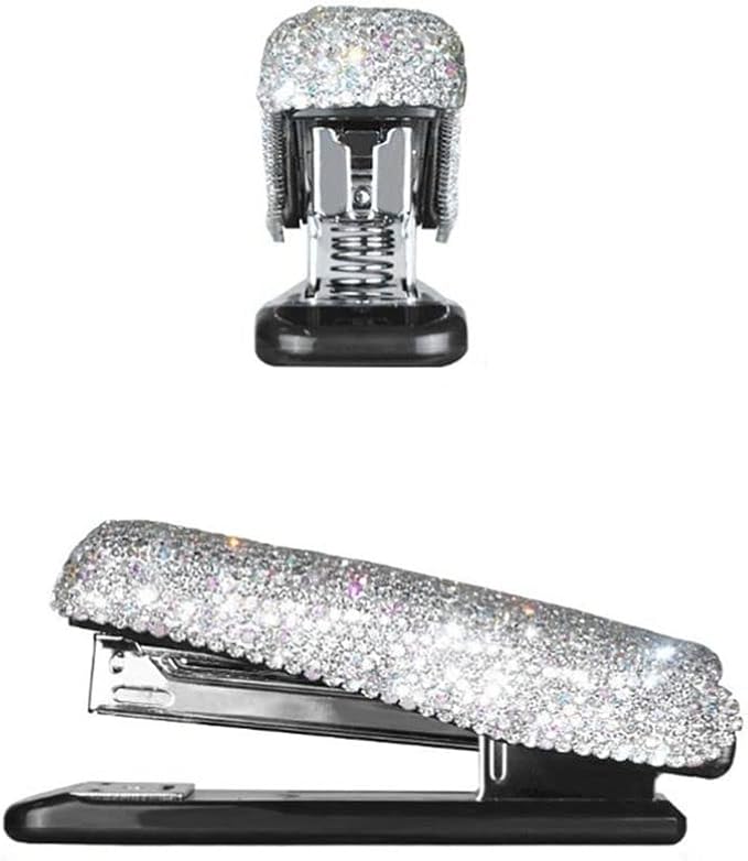 Diamond Crystal Handmade Bling Dazzling Stapler for Office, School, Or Home Stapler