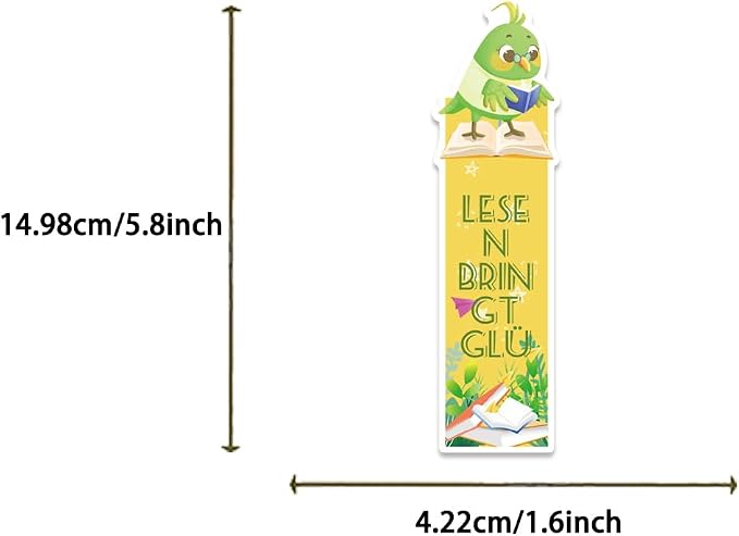 30PCS German Animal Bookmark Set - Educational Bookmarks with German Animal Names & Illustrations, Language Learning Tools for Students, Teachers, Kids Classroom Supplies