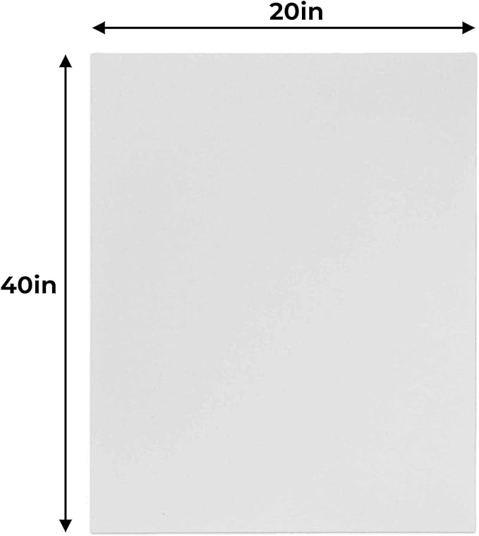 20x40 White Foamboards Acid-Free 3/16" White Foam Core for Framing, Presentations, Crafts & More 10 Pack of Foam Boards
