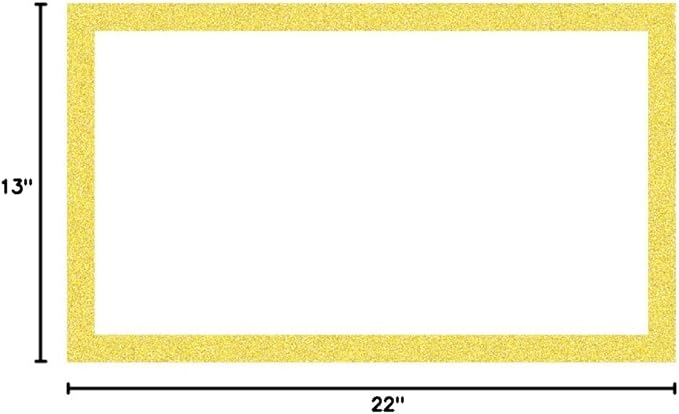 ArtSkills Glitter Framed Poster Board, 13 x 22 Inches, Pack of 60, Gold (PA-2038)