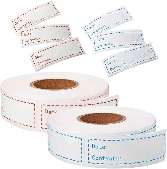 1 English Record Date Paste Record Date Sticker Removable Dissolvable Universal Labels Colored Labels Sticker Labels Refrigerator Freezer Paper Label Colored Tabs Stickers