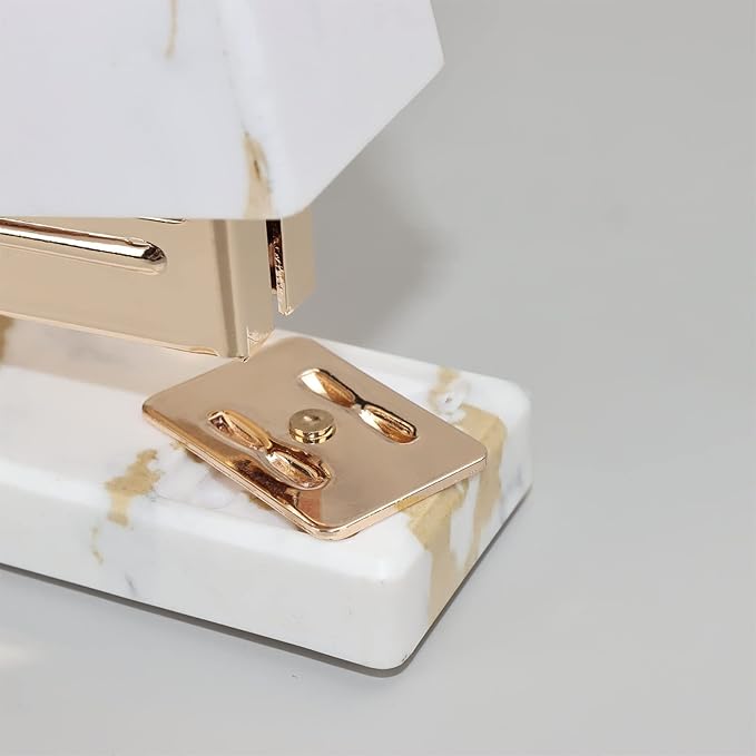 Desk Stapler Stapler Creative Marble Pattern Stapler Can Bind 20 Pages Capacity Learning Office Supplies Student Stationery Gifts School Supplies (Color : B)