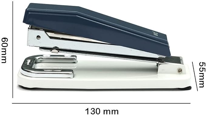 Desk Stapler Desktop Stapler Durable Rotatable Stapler 25-Page Capacity Multi-Function Office Stapler Dark Blue Free 1 Box of Staples School Supplies (Color : A)