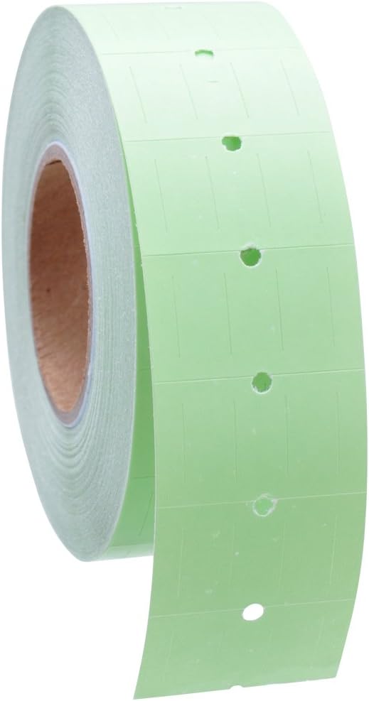 Pastel Green Labels to fit Towa® GS Series/Halmark/Century Price Guns 16 Pack (Free Ink roll Included)
