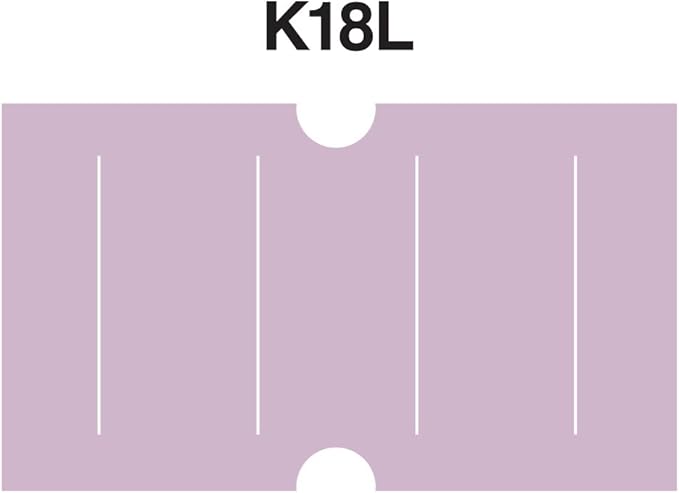 Lavender Labels to fit Motex MX5500 Price Guns 16 Pack (Free Ink roll Included)