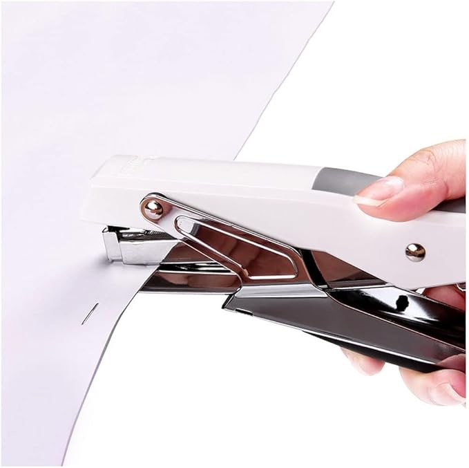 Desk Stapler Labor-Saving Stapler Handheld Stapler 20-Page Capacity Home Office Supplies White Desktop Stapler Accessory Binding School Supplies (Color : A)
