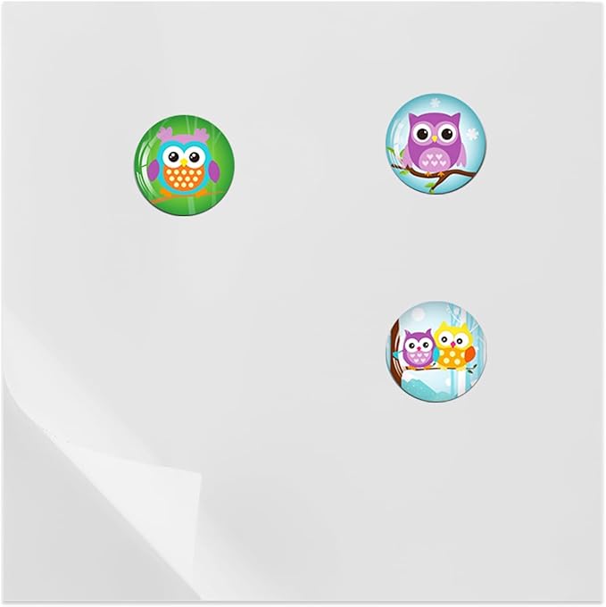 Magnet Display White Board for Wall,Magnetic Receptive Metal Plate with Adhesive Backing,Square 8" Peel and Stick Solid Steel for Magnets-4 Pack