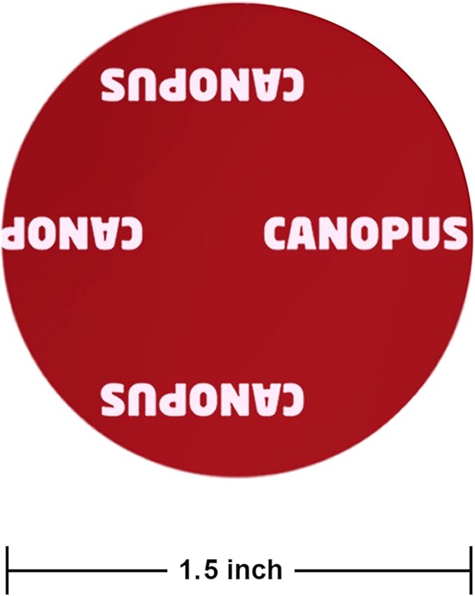 CANOPUS Circle Double Sided Adhesive Pads, Mounting Foam Tape, Made in USA, 5952 Roll, 8-PCs 1.5 in Diameter Circle Pack, with Box Cutter (1PC) and Razor Replacement (2PCs)