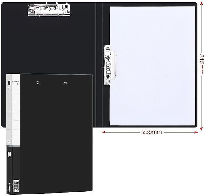 A4 Double Strong Clips File Folder Report Cover, Punchless Binder, Clamp Binder Without Rings Office Project Folder,Documents File Folder, for Letter Size or A4 Size, 200 Sheet Capacity (2)