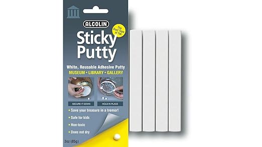 15oz Sticky Putty- Reusable Museum & Gallery Quality Adhesive Putty - Won't Dry Out, Repsitionabe (5x3oz Pack)