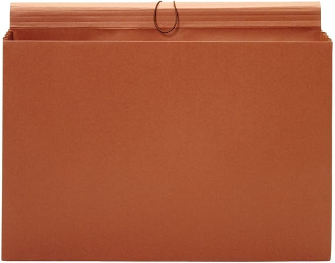 Globe-Weis/Pendaflex Tabloid Wallet File, 12 x 18 Inches, 3.5-Inch Expansion, Elastic Closure, Brown (B1060E)