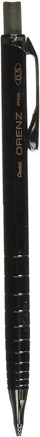 Pentel Orenz Mechanical Pencil 0.5Mm Fine Line, Black Barrel, Pack of 1 (PP505BP)