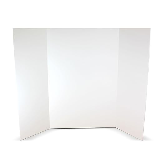 Flipside Products 36” x 48” Foam Project Boards for Presentations, Science Fair, School Projects, Event Displays and Trifold Picture Board - White 3/16'' Thick- 3 Pack