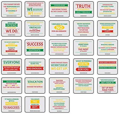 Fun Express Black History Quote of The Day Cardstock Bulletin Board Set, 30 Piece Set, Educational Black History Month Classroom Supplies