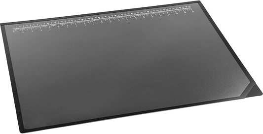 Artistic 41200 Office Products 20" x 31" Logo Pad Lift-top Desktop Organizer Desk Mat, Black/Clear