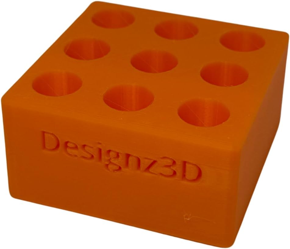 Desk Organizer for 510 Cartridges, Pens and Pencils - 9 Spaces (Orange)