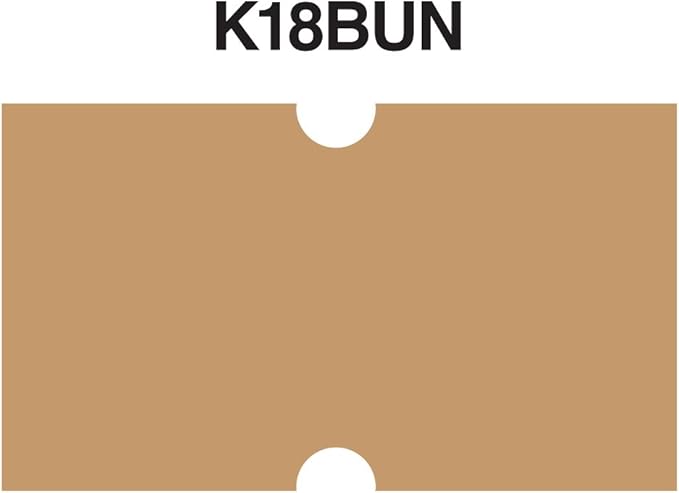 Buff Brown Labels with No Tamper Slits to fit Motex® MX5500 Price Guns 16 Pack (Free Ink roll Included)