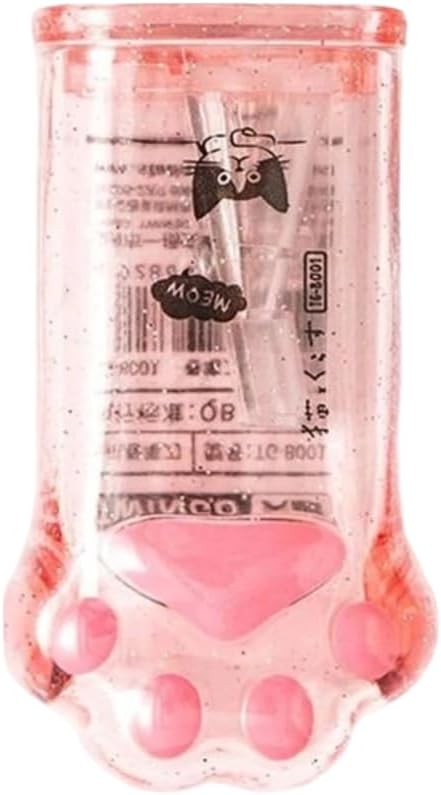Pink Cute Cat Paw Pencil Sharpener Kawaii School Supplies Student Prize Kids Gift Kawaii Pencil Sharpener Cat Schools Supplies for Girls Cat Lovers Office School Home Writing and Correction Supplies