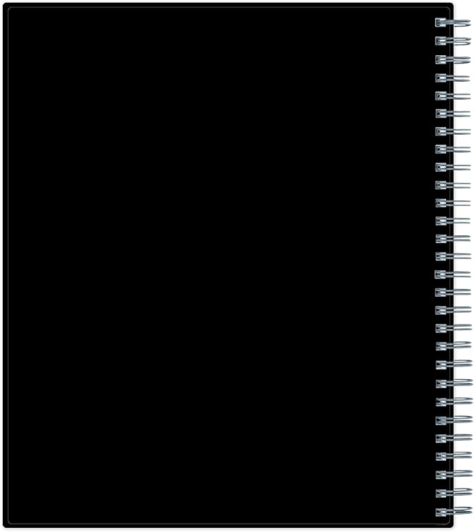 Blue Sky 2027 18 Month Monthly Planner Calendar, July 2026 - December 2027, 8" x 10", Monthly Layout, Flexible Cover, Silver Wirebound, Laminated Tabs, Enterprise