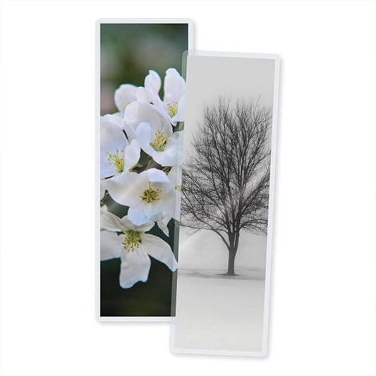 3 Mil Laminating Pouches with Rounded Corners | Bookmark Medium Size | 2-1/2 in. x 7-3/4 in. | Glossy Finish | Premium Adhesive for High-Clarity | 2 Carriers Included | 100 Pack