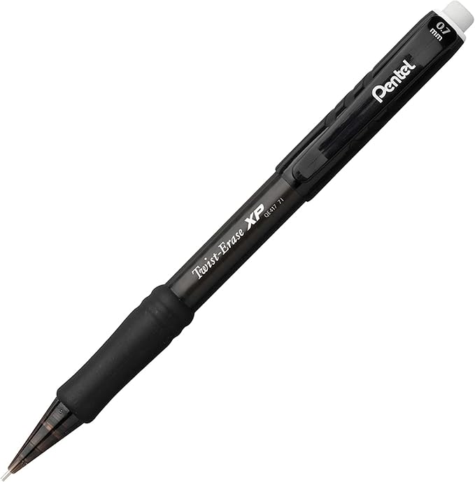 Pentel Twist Erase EXPRESS 0.7mm Mechanical Pencils with Assorted Colored Barrels - Pack of 6