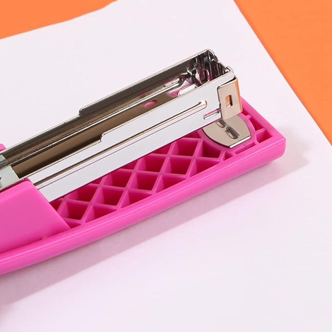 Creative Stapler Desktop Stapler 24/6 26/6, 25 Sheet Paper Capacity, Durable Hand-held Stapler for Office Desktop Or Home Office Supplies Stapler for Gifts Stapler (Color : Purple, Size : 5
