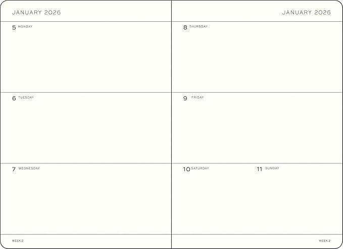 LEUCHTTURM1917 - Weekly Planner 2026, Softcover, Medium (A5), Black (Jan 1 - Dec 31, 2026)