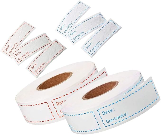 1 English Record Date Paste Record Date Sticker Removable Dissolvable Universal Labels Colored Labels Sticker Labels Refrigerator Freezer Paper Label Colored Tabs Stickers