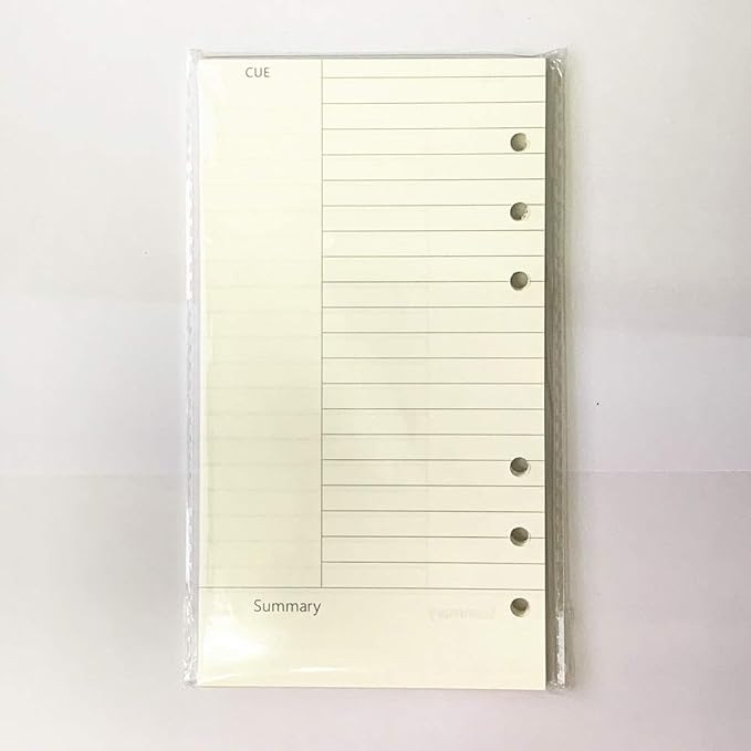 Spiral Notebook Refills, Refillable College Ruled Line A6 Planner Refill Paper for Compatible with Filofax/Personal Journal, 45sheets/90pages,Harphia(A6 3.74 x 6.77'',Cornell)