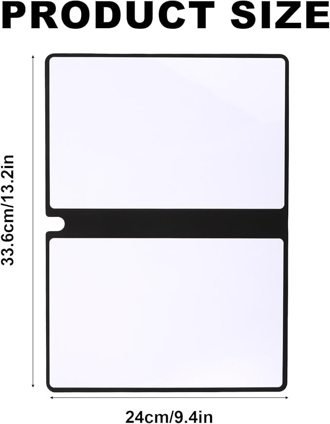 Portable A5 Dry Erase Notebook, 9.4x6.5 Inch Reusable Dry Erase Notebook Erasable Notebook Whiteboard Notebook for Business Home Office (Light Blue)