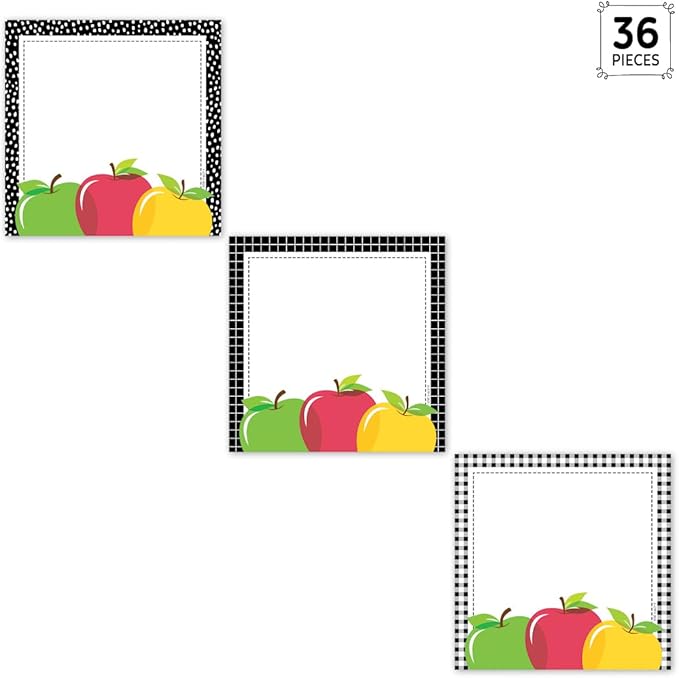 CTP Apple Time Apple Cards 6" Designer Cut-Outs (#11054 Creative Teaching Press)