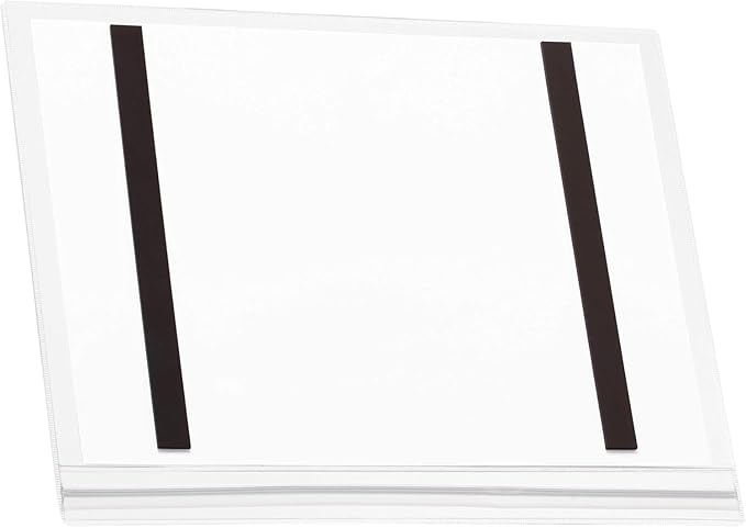Durable Water-Resistant Letter Magnetic Sign Holder - Pack of 5 Transparent Document Holders - 8.3" x 11.7" Inches Document Display - IPX5 Tested and Perfect for Outdoor Information Displays