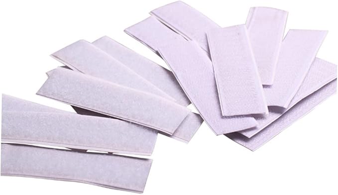 GLEAVI 10pcs Table Skirt Tape Self-Adhesive Hook Loop for Fabric Office Skirt Tapes