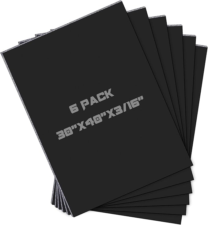 Kathfly 6 Pack Large Black Foam Boards 30 x 40 x 3/16" Thick Acid Free Foam Core Board Double Sided Rigid Poster Foamboard for Art Craft Projects Presentation Signage Painting Wedding School Display