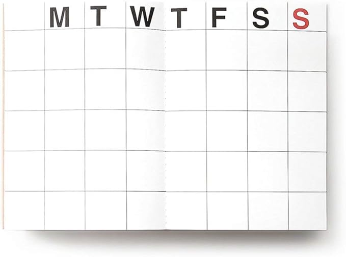 JSTORY Large Monthly Planner Lays Flat Undated Year Round Flexible Cover Goal/Time Organizer Thick Paper Eco Friendly Customizable Stitch Bound A4 16 Months 18 Sheets Black