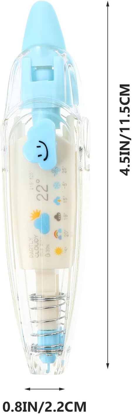 4pcs Cartoon Press Type Correction Tape Pen Set, Decorative DIY Stationery Supplies for Students, Portable Letter Tape for School and Office Use