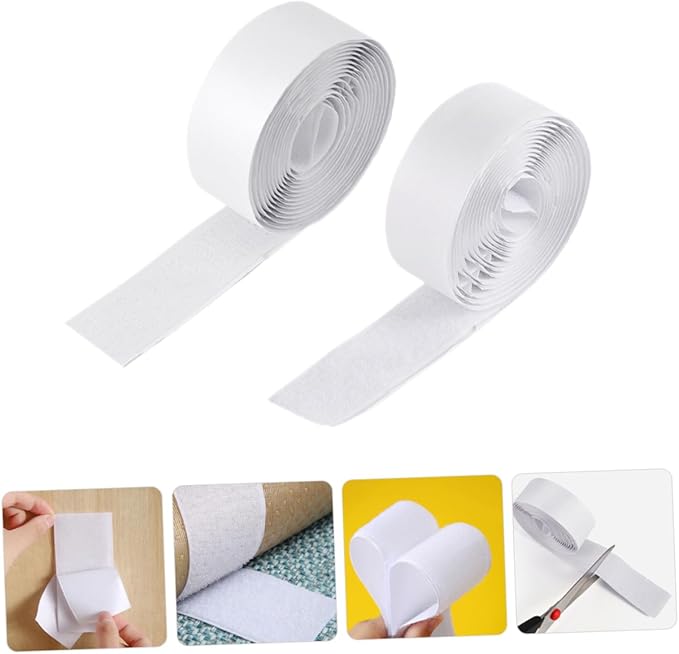 2rolls Guitar Pedal Board Mounting Tape Electric Guitar Effect Device Installation Tape Hook and Loop Straps