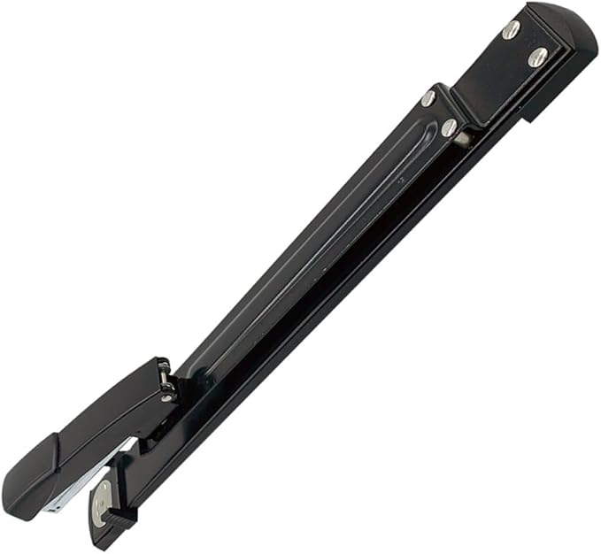 HANABASS Long Reach Manual Stapler Thickened Binding Desktop Stapler with Hole Punch for Office and School Use
