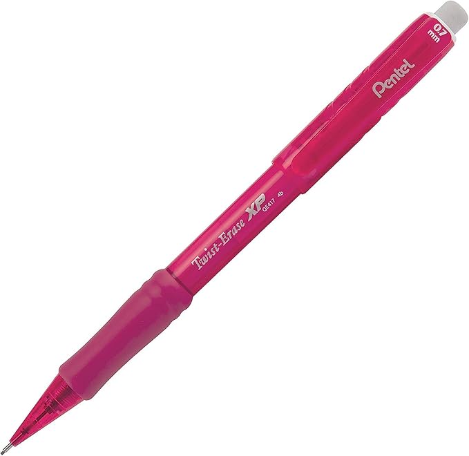 Pentel Twist Erase EXPRESS 0.7mm Mechanical Pencils with Assorted Colored Barrels - Pack of 6