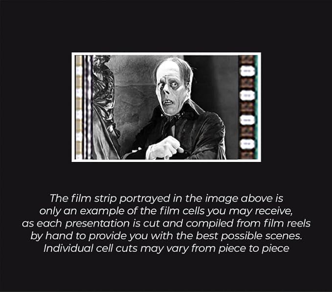 Universal Monsters The Phantom of The Opera (1925) - Lon Chaney - Laminated 2x6 FilmCells Bookmark with 35mm Clip of Film and Tassel USBM321